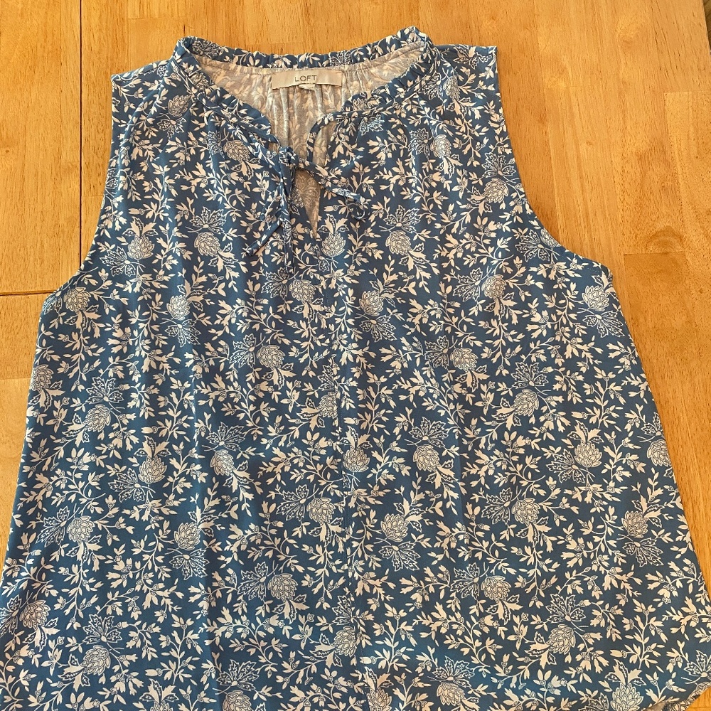 LOFT Floral Tank Top